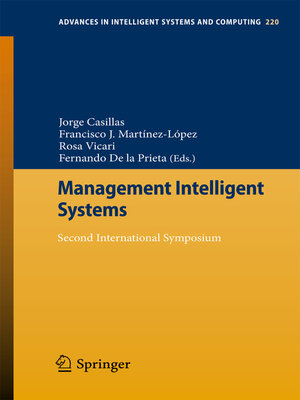 cover image of Management Intelligent Systems
